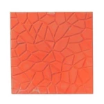 بلاط أسمنتي للأرضيات، تصميم عنكبوتي، مقاس 40×40×4 سم، لون أحمر | وسد للصناعة