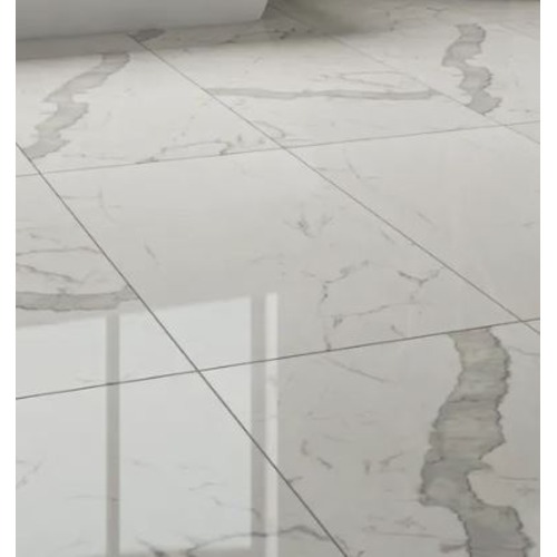 بلاط ارضيات بورسلان ديكور 60×120×0.87 سم، أبيض، موديل White Mountain | شركة ابيات