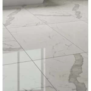 بلاط ارضيات بورسلان ديكور 60×120×0.87 سم، أبيض، موديل White Mountain | شركة ابيات