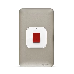 Air Conditioner DP Switch 45 Amp, 7×14cm, Titanium Color, 250V | Spectra