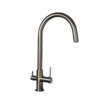 Kitchen Mixer with Filter Outlet, Matte Nickel Color, Size 40.4× 22.72 × 13  cm, 15 Bar Pressure