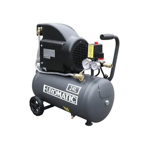 Compressor 24 Liter Tank Volume 2.5 HP Capacity, Euromatic | ARAB PROS COMPANY
