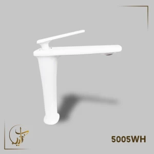 Chinese White Long Washbasin Tap 2kg, Automatic, Brass Hose | Prime Alarabia