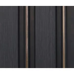 Chinese Wood Alternative For Walls Size 15 × 290 cm, Rectangular Shape, Black with gold stripes color