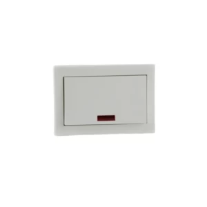 مفتاح مفرد سخان K1، مقاس 7×7 سم، أبيض، 20 أمبير | N0540W