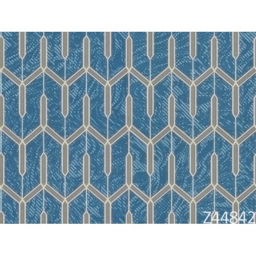 Modern Italian Wallpaper Blue 10m x 0.73m, Model 44842 | Balbaid Decor Company