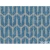 Modern Italian wall covering, blue color, length 10 m, width 0.73 m, model 44842