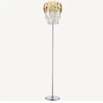 Contemporary Ceiling Light, Gold Color, Size 158x36x36 cm