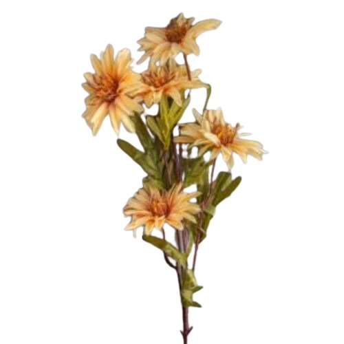 Artificial Daisy Flowers Beige Color Length 73 cm | 
