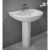 Hand washbasin With Complete Base, Size 53.5x66.5x83 cm | Saudi Ceramics Factory