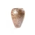 أصيص مصنوع من الفايبر جلاس، شكل أسطواني، بني، مقاس 25×25 سم