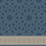 Decorated Mosque Carpet, Synthetic Wool, Grey color Islamic Design, Model Al moltzm