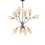 نجفة مودرن 12 لمبة، أبعاد ارتفاع 100 سم قطر 94 سم 