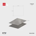 Smoke Porcelain Floor Tiles, Natural Stone Appearance, Gray Color, Dimensions 100x100cm