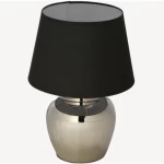 Soft Table Light, black with silver Color, Dimensions 40x40x46 cm