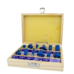 Router bit set, 12 pieces, Makute brand