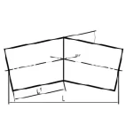 كوع HDPE بلاستيك اسود زاوية 22.5° مجزأ، مقاس 1200 مم [SDR 17] | شركة UPI