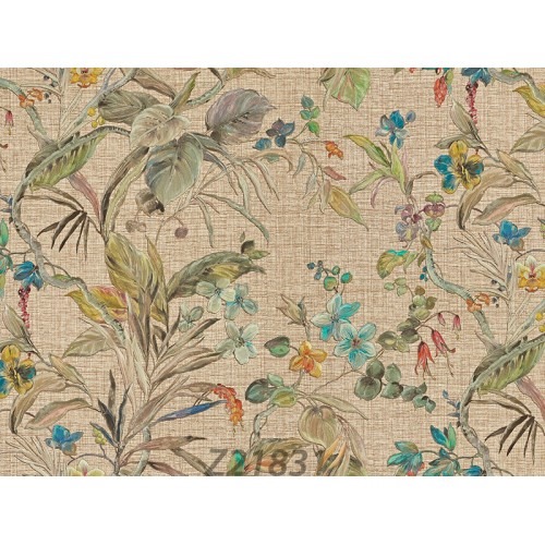 Wooded Wallpaper Beige Color, 10m Length x 1.06m Width, Model Z21831 | Balbaid Decor Company