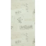 ورق جدران شبابي واطفال هولندي مقاس 10 م×0.53 م، لون بيج، موديل 17200