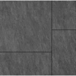 Matte ceramic floor tiles, thickness 14 mm, size 60 x 60 cm, black color, square | Riyadh Ceramics
