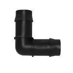 LDPE Plastic Elbow 90°, Size 8 mm, Black Color | Alwasail