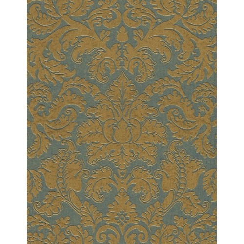 German Wallpaper Green with Gold 10m x 0.53m, Model 515831 | Balbaid Decor Company