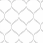 ورق جدران فينيل، تصميم نقشات، مقاس 15.6 م × 100 سم، لون أبيض مع رمادي