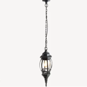 Outdoor Milan Pendant Light 16.5x16.5x45 cm Black | Abyat Company