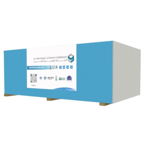 Glass Mat Gypsum Board 3000×1200 mm, 12.5 mm Thick, Blue | Al Wataniya Gypsum Company