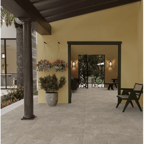 Matte Ceramic Floor Tiles 15 mm Thick 60x60 cm Beige | Saudi Ceramics