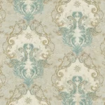 ورق جداري تصميم كلاسيك لون بيج شاحب، طول 10 م، عرض1.06م، موديل 82804