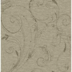 American Wallpaper Light Brown Color leaf-Patterned Design, Size 10mx0.53m, Model ZA31609