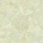 American Wallpaper Light Green Color Classic Design, Size 10mx0.53m, Model TB4241