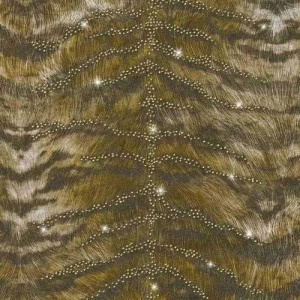Patterned Wallpaper 10 m x 0.70 m Dark Green, Model 13073 | Balbaid Decor Company