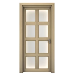Premium Luxury Wooden Door 235x115 cm, 6 cm Thickness, Beige | YT-93866042