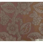 Floral wall covering brown color, length 10m, width 1.06m, model 700040