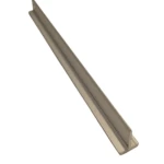 زاوية أرضيات ألمنيوم حرف T، طول 240 سم، عرض 1 سم، ارتفاع 1 سم، لون رمادى