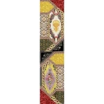 اItalian Wall Decoration Red Black Yellow Color, Size 10m×0.70m, Model 12076 