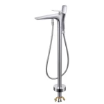 Automatic Freestanding Shower Mixer With Modern Handle, Chrome Color