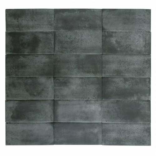 Denia Porcelain Tiles 15×5 cm, 8 mm Thickness, Matte Dark Gray | Denia
