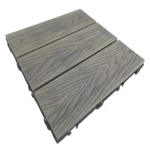 باركيه WPC مقاوم للعوامل الجوية، مقاس 30×30 سم، لون رمادي