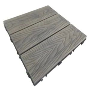 Weather Resistant WPC Outdoor Parquet 30x30 cm, Gray Color | 
