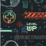 ورق حائط فرنسي، لون اسود مع احمر تصميم اطفال، مقاس 10 م×0.53 م، موديل ايسل كيدز