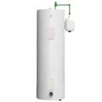 Horizontal Central Water Heater Saudi Ceramic  height 1285 mm  Capacity 200 Liter  Color White    2×4.5 kW 220/240 V