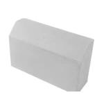 Walkway curbstone, length 50 cm × width 30 cm × thickness 15 cm, gray color 