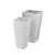 Fiberglass Planter in White color 32×32×53 cm