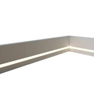 نعلات ديكور فوم PU المضيئة 2.44×20×2.5 سم، أبيض | شركة زخارف
