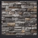 Chronos  Turkish Natural Stone, Dark Gray Color, Thickness 4-5 cm, Size 7.75× 20 cm