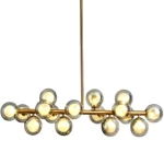 Decorative Flush Pendant, width 26 cm length 93 cm height 70 cm, transparent color