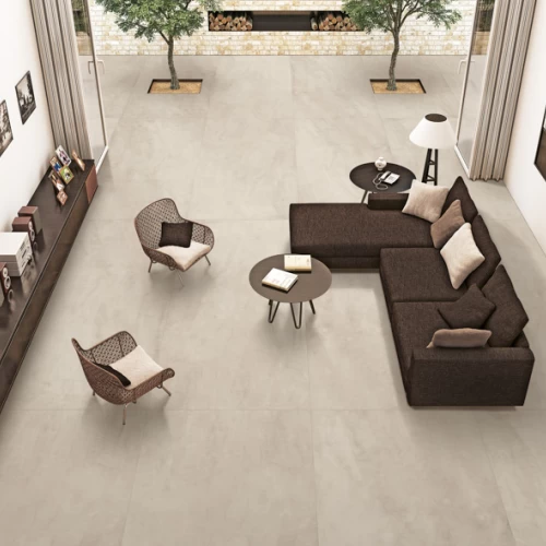 Indian Porcelain Floor Tiles Size 120×240  cm, Sand Color, Peltec MT Model